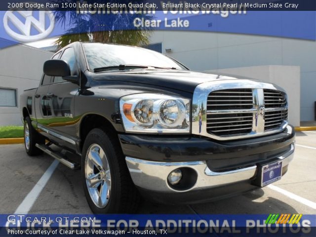 2008 Dodge Ram 1500 Lone Star Edition Quad Cab in Brilliant Black Crystal Pearl