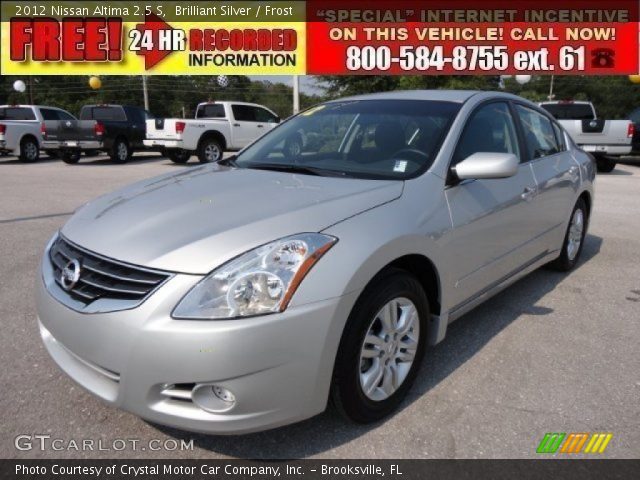 2012 Nissan Altima 2.5 S in Brilliant Silver
