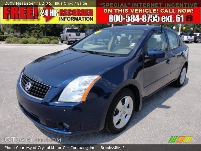 2008 Nissan Sentra 2.0 S in Blue Onyx
