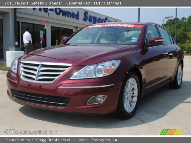 2011 Hyundai Genesis 3.8 Sedan in Cabernet Red Pearl