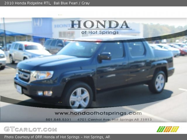 2010 Honda Ridgeline RTL in Bali Blue Pearl