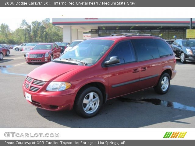 2006 Dodge Caravan SXT in Inferno Red Crystal Pearl