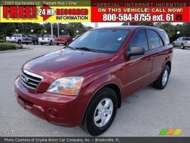 2007 Kia Sorento LX in Radiant Red