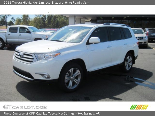 2012 Toyota Highlander Limited in Blizzard White Pearl