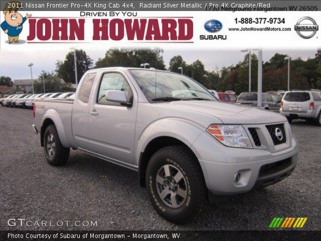 2011 Nissan Frontier Pro-4X King Cab 4x4 in Radiant Silver Metallic