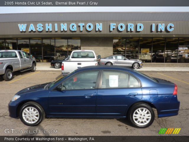 2005 Honda Civic LX Sedan in Eternal Blue Pearl