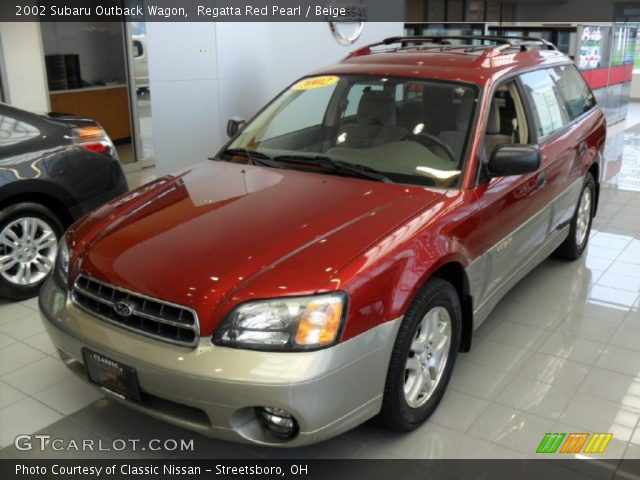 2002 Subaru Outback Wagon in Regatta Red Pearl