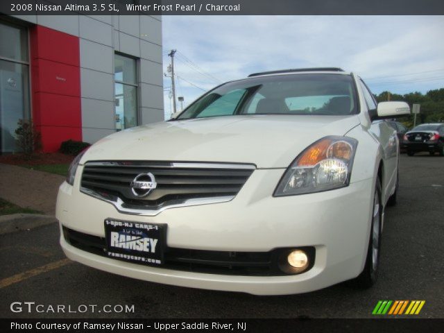 2008 Nissan Altima 3.5 SL in Winter Frost Pearl