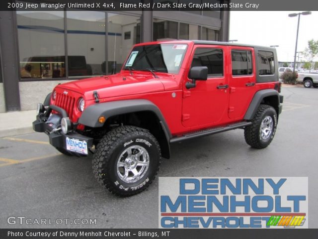 2009 Jeep Wrangler Unlimited X 4x4 in Flame Red