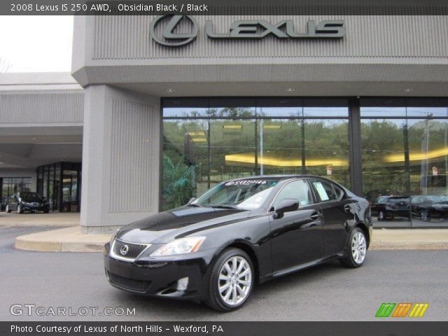 2008 Lexus IS 250 AWD in Obsidian Black