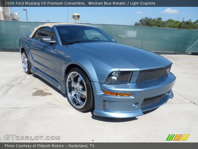 2006 Ford Mustang V6 Premium Convertible in Windveil Blue Metallic