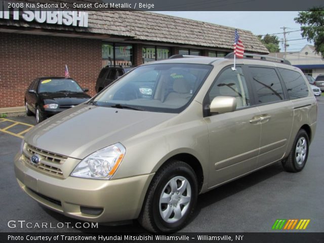 2008 Kia Sedona LX in Sunset Gold Metallic