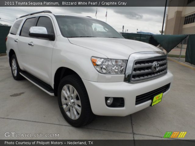 2011 Toyota Sequoia Platinum in Blizzard White Pearl