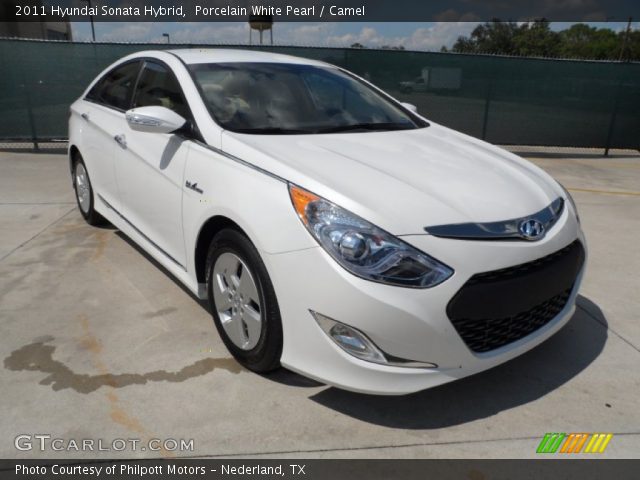 2011 Hyundai Sonata Hybrid in Porcelain White Pearl
