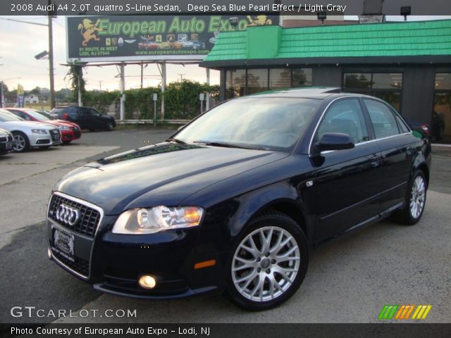 2008 Audi A4 2.0T quattro S-Line Sedan in Deep Sea Blue Pearl Effect