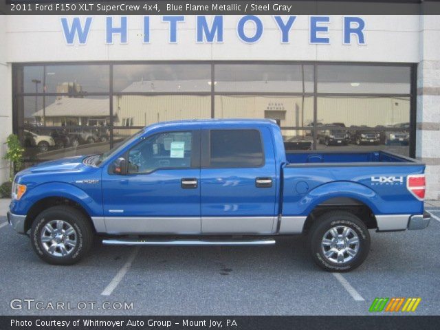 2011 Ford F150 XLT SuperCrew 4x4 in Blue Flame Metallic