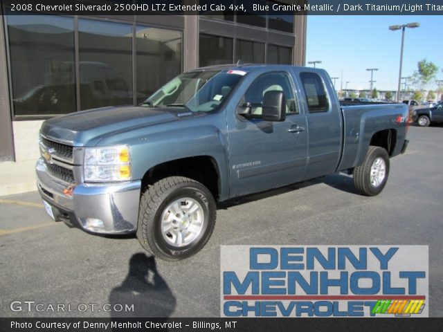 2008 Chevrolet Silverado 2500HD LTZ Extended Cab 4x4 in Blue Granite Metallic
