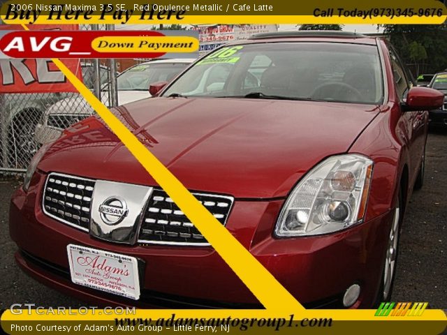 2006 Nissan Maxima 3.5 SE in Red Opulence Metallic