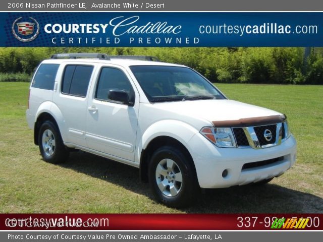 2006 Nissan Pathfinder LE in Avalanche White