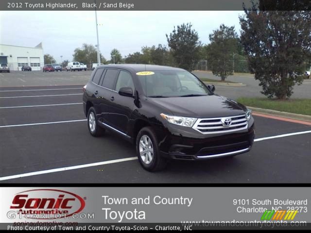 2012 Toyota Highlander  in Black