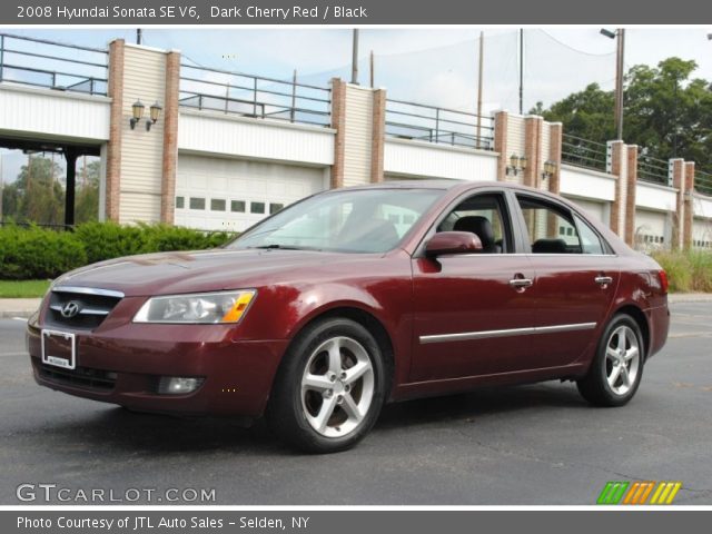 2008 Hyundai Sonata SE V6 in Dark Cherry Red