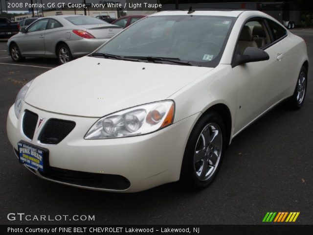 2008 Pontiac G6 GT Coupe in Ivory White