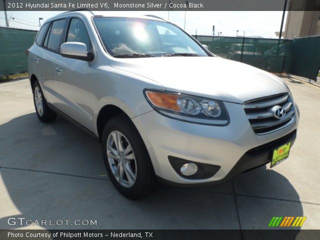 2012 Hyundai Santa Fe Limited V6 in Moonstone Silver