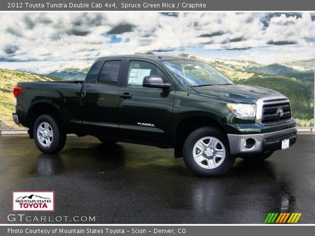 2012 Toyota Tundra Double Cab 4x4 in Spruce Green Mica