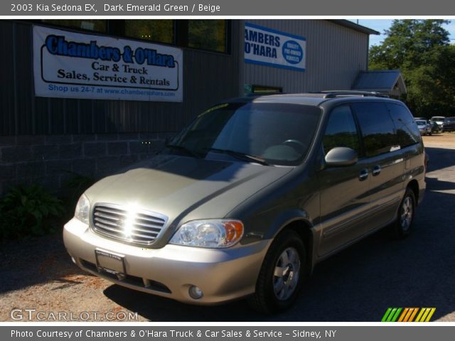 2003 Kia Sedona EX in Dark Emerald Green
