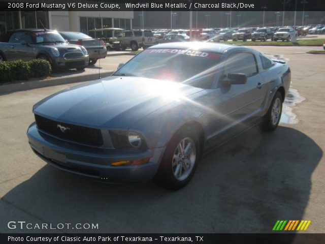 2008 Ford Mustang V6 Deluxe Coupe in Windveil Blue Metallic