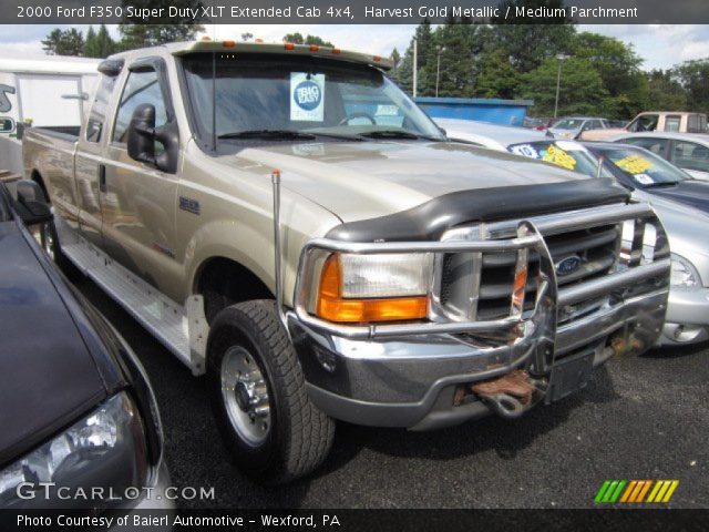 2000 Ford F350 Super Duty XLT Extended Cab 4x4 in Harvest Gold Metallic