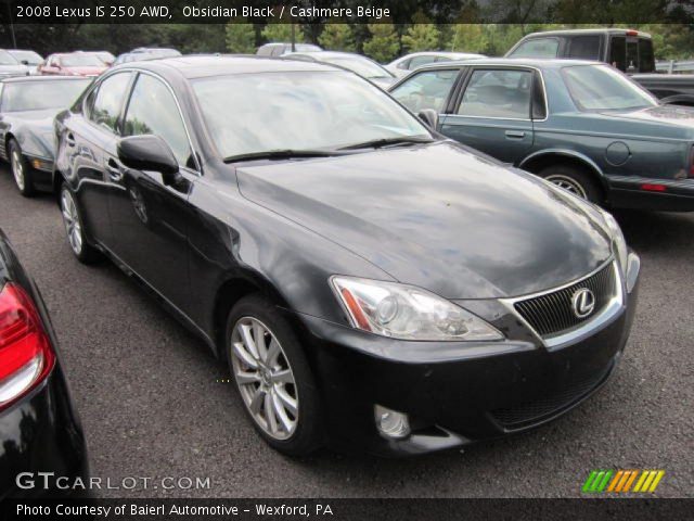 2008 Lexus IS 250 AWD in Obsidian Black