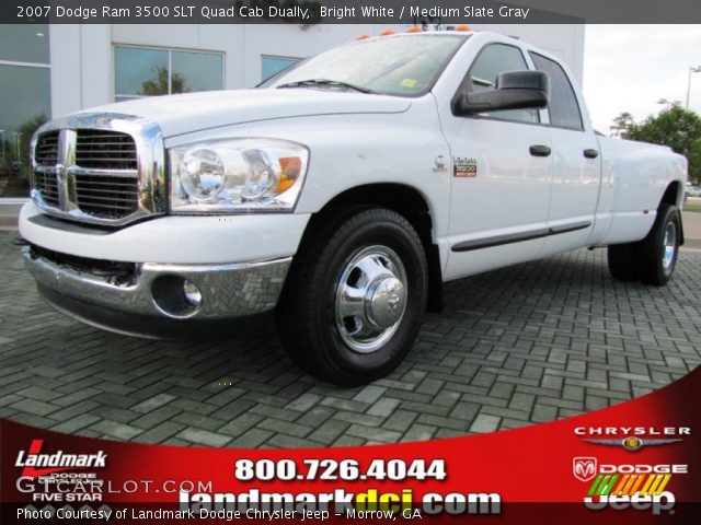 2007 Dodge Ram 3500 SLT Quad Cab Dually in Bright White