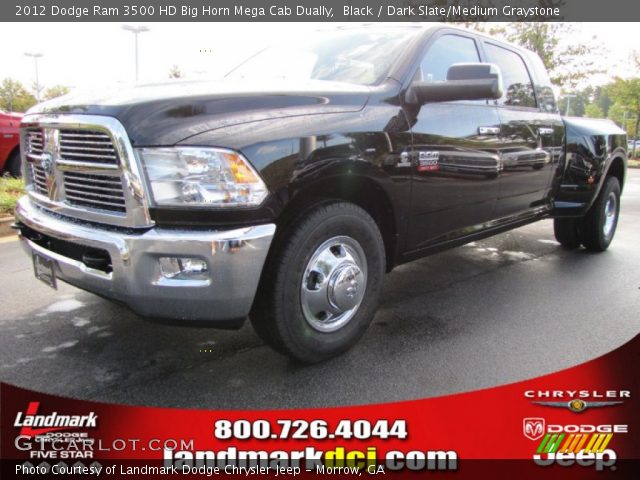 2012 Dodge Ram 3500 HD Big Horn Mega Cab Dually in Black