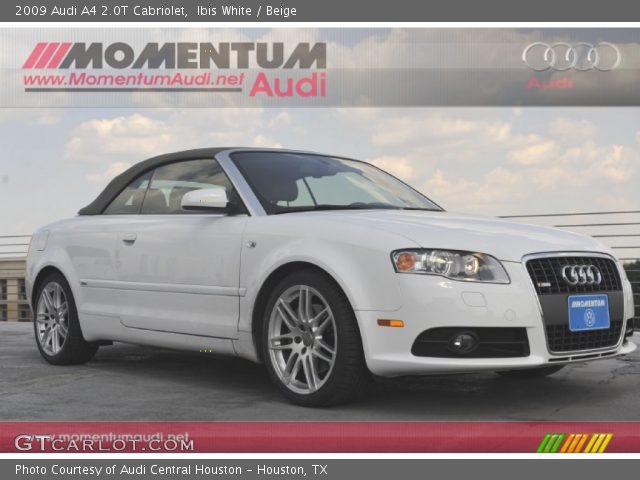 2009 Audi A4 2.0T Cabriolet in Ibis White