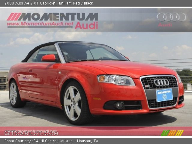 2008 Audi A4 2.0T Cabriolet in Brilliant Red