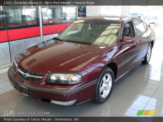 2003 Chevrolet Impala LS in Berry Red Metallic