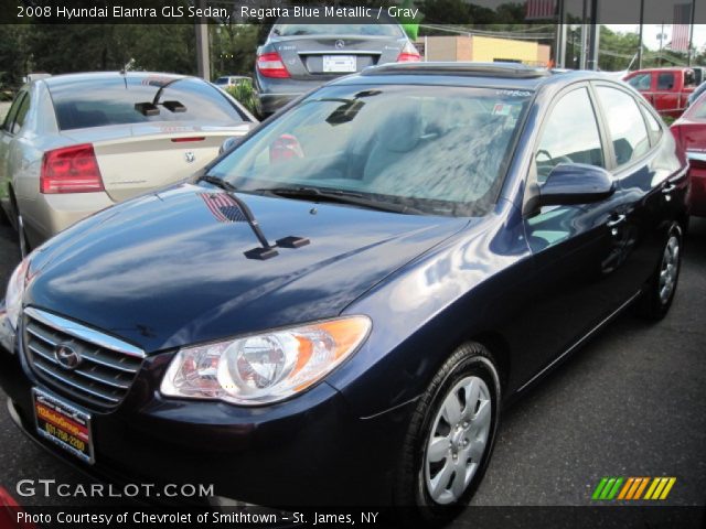 2008 Hyundai Elantra GLS Sedan in Regatta Blue Metallic