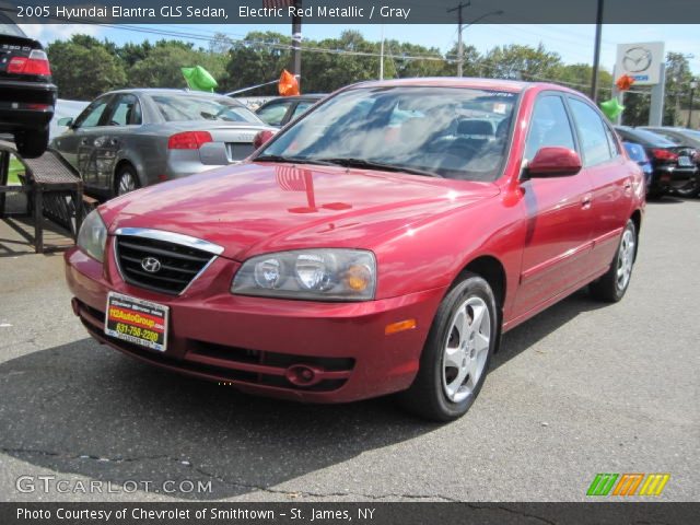 2005 Hyundai Elantra GLS Sedan in Electric Red Metallic