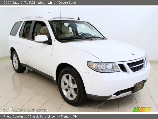 2007 Saab 9-7X 5.3i in Winter White