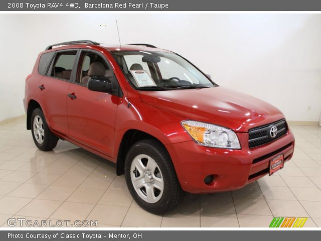2008 Toyota RAV4 4WD in Barcelona Red Pearl