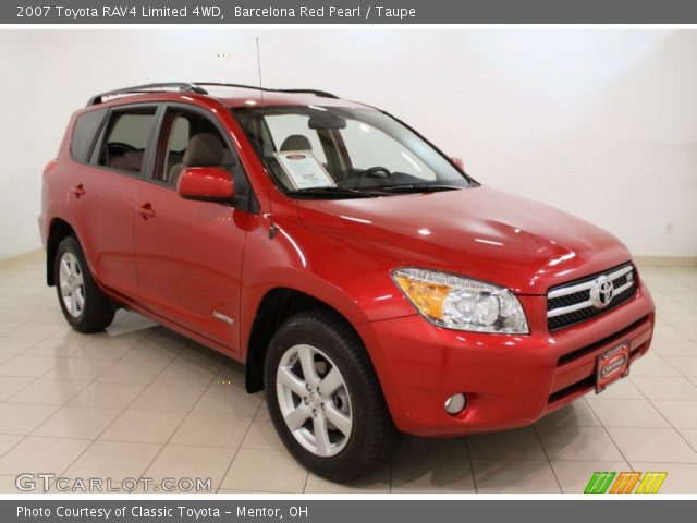 2007 Toyota RAV4 Limited 4WD in Barcelona Red Pearl