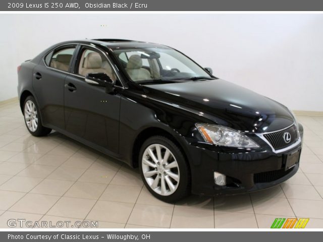 2009 Lexus IS 250 AWD in Obsidian Black
