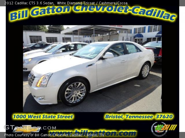 2012 Cadillac CTS 3.6 Sedan in White Diamond Tricoat