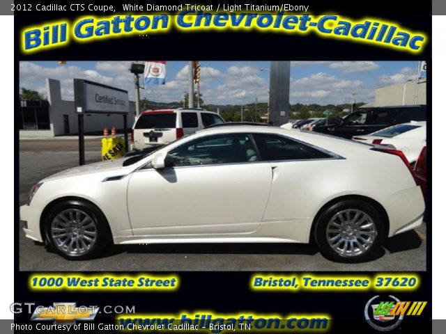 2012 Cadillac CTS Coupe in White Diamond Tricoat