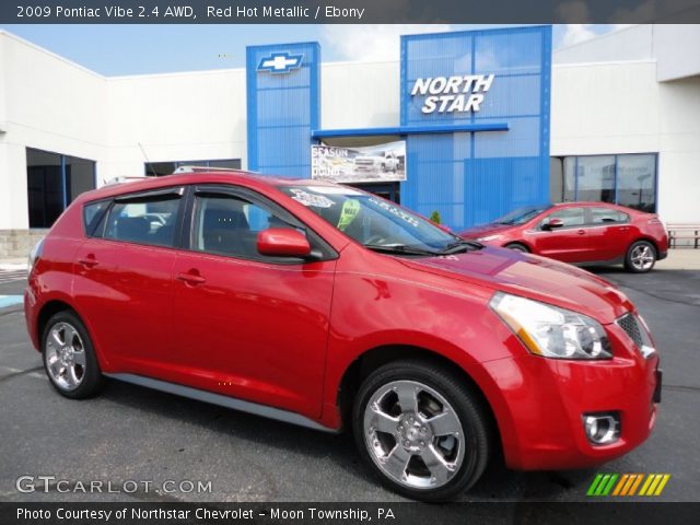 2009 Pontiac Vibe 2.4 AWD in Red Hot Metallic