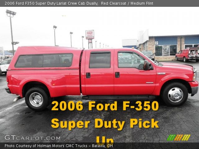 2006 Ford F350 Super Duty Lariat Crew Cab Dually in Red Clearcoat