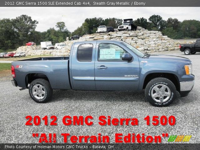2012 GMC Sierra 1500 SLE Extended Cab 4x4 in Stealth Gray Metallic
