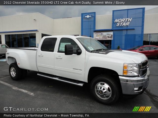 2012 Chevrolet Silverado 3500HD LTZ Crew Cab 4x4 Dually in Summit White