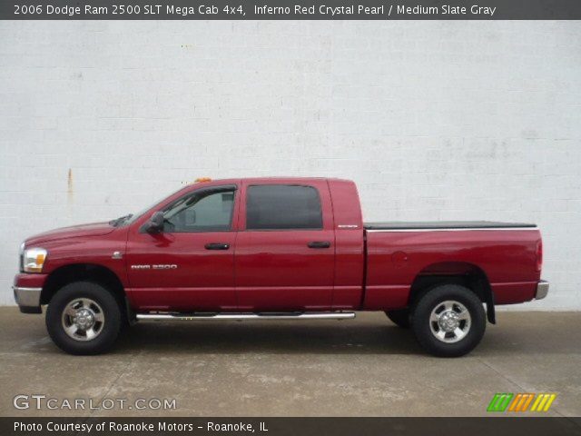 2006 Dodge Ram 2500 SLT Mega Cab 4x4 in Inferno Red Crystal Pearl